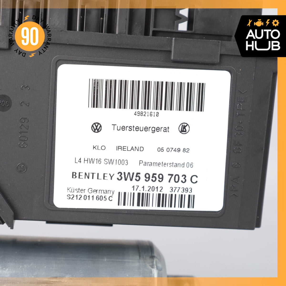 Bentley Continental Flying Spur Rear Left Quarter Window Regulator Motor - photo 8