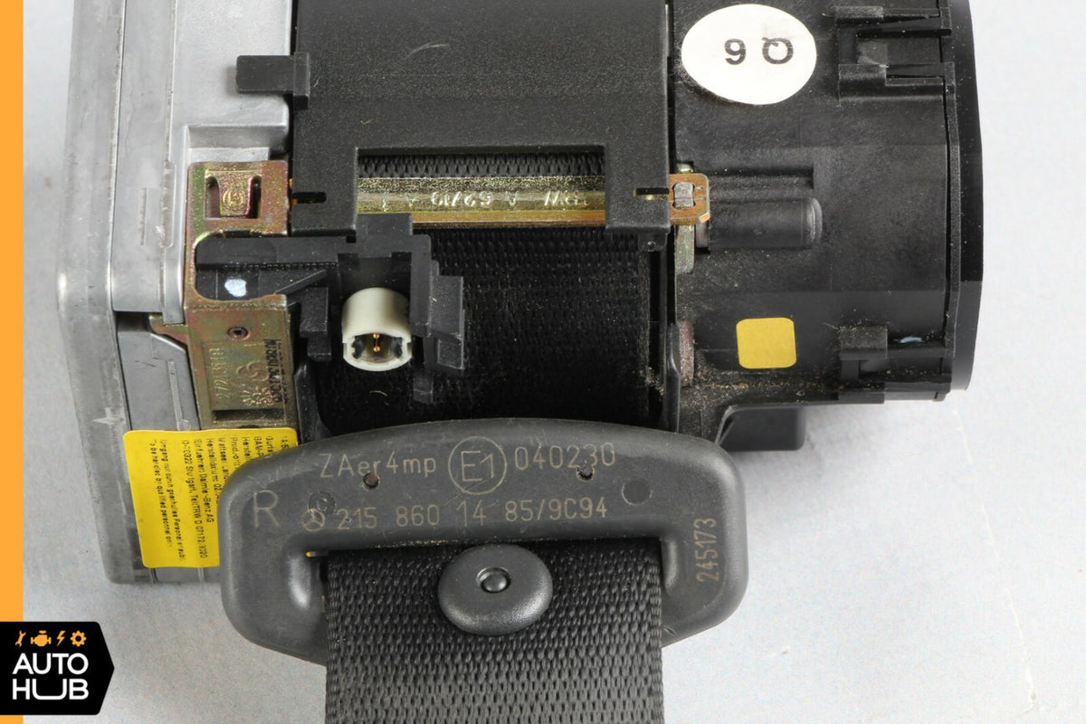 02-06 Mercedes W215 CL500 CL600 CL55 Seat Belt Retractor Front Right Black OEM - photo 10