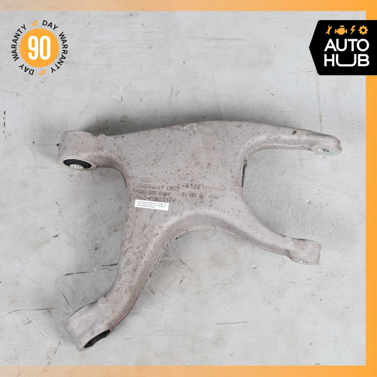 2015 Porsche Macan Turbo 95B Rear Right Passenger Side Lower Control Arm OEM 64k - photo 1