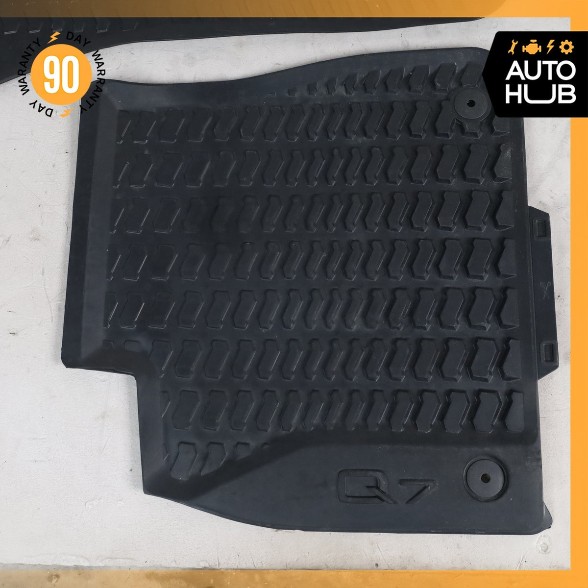 18-24 Audi 4M Q7 Front & Rear Floor Foot Mat Rubber Set OEM - photo 6