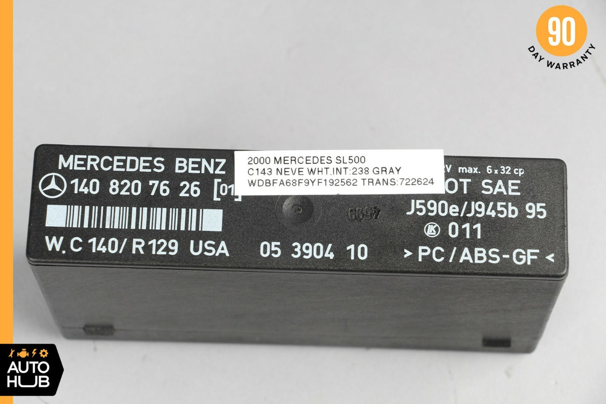 96-02 Mercedes R129 SL500 SL600 Blinker Hazard Warning Control Unit 1408207626 - photo 8
