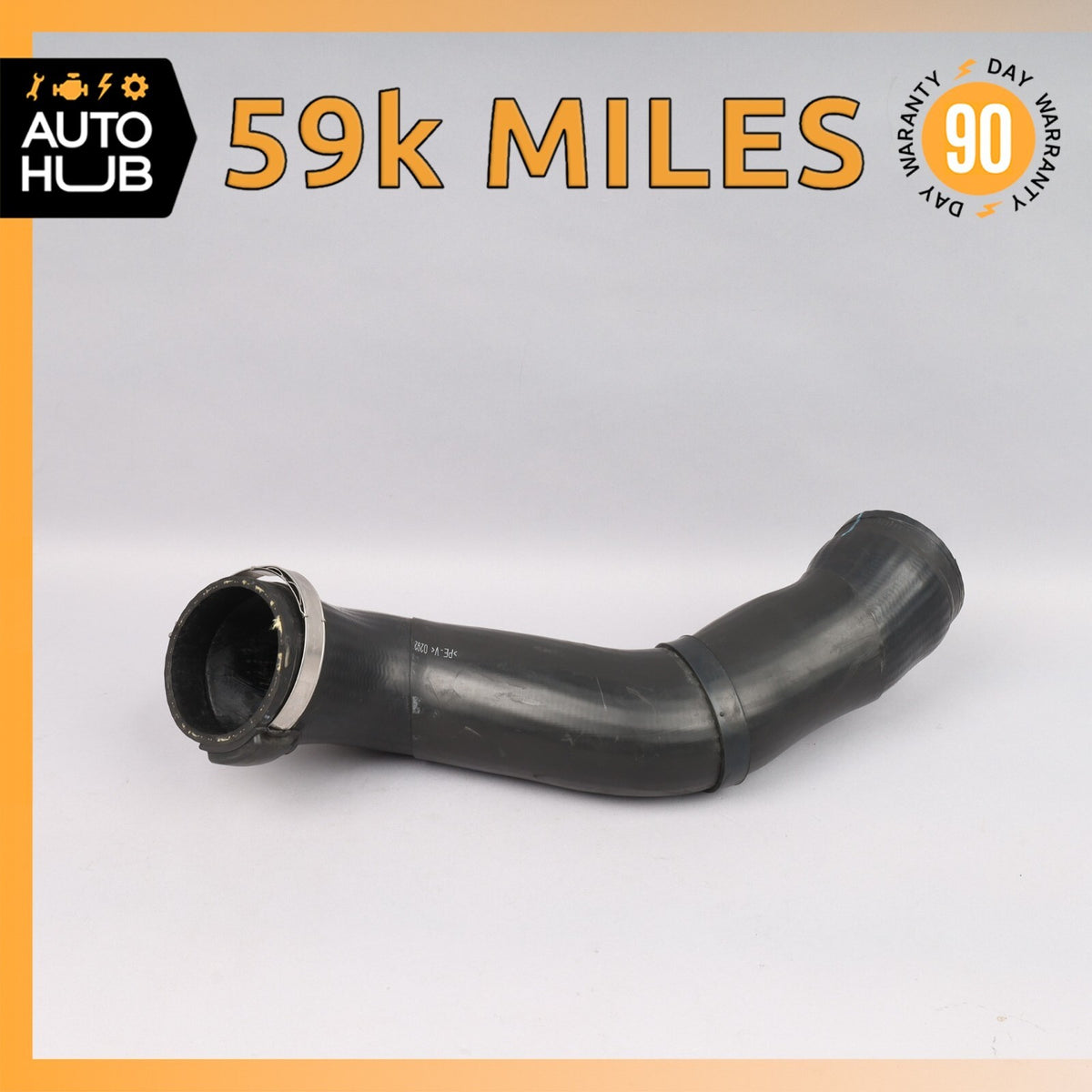 03-12 Bentley Continental GTC 6.0L W12 Left Side Intercooler Hose Pipe OEM 59k - photo 1