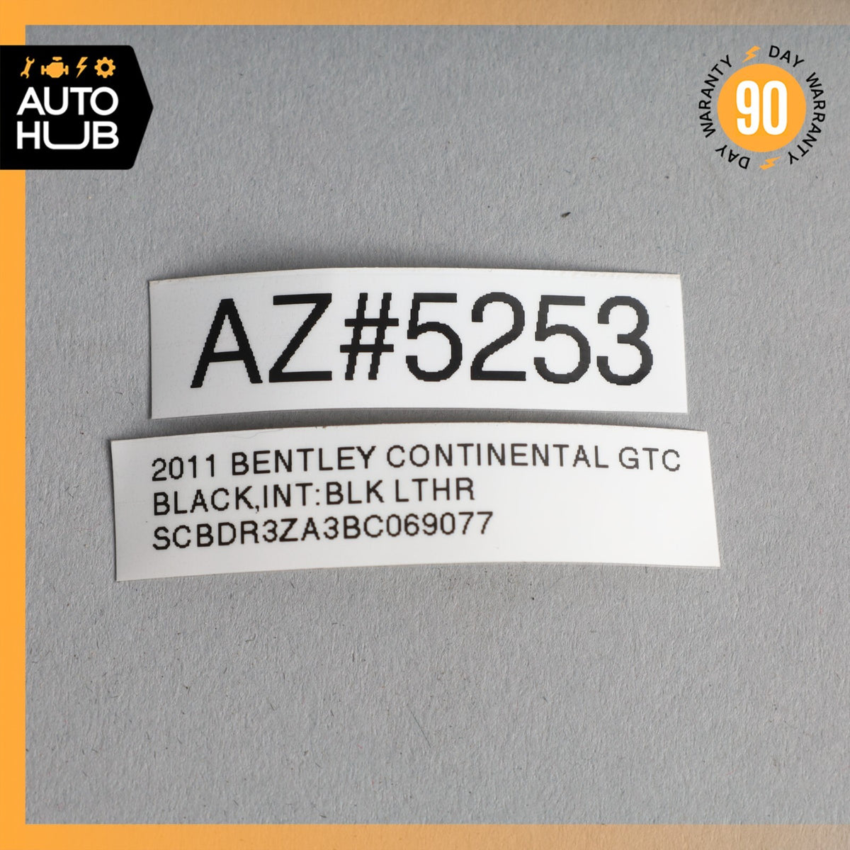 07-18 Bentley Continental GTC Front Left Side Seat Belt Guide Slide OEM 59k - photo 11
