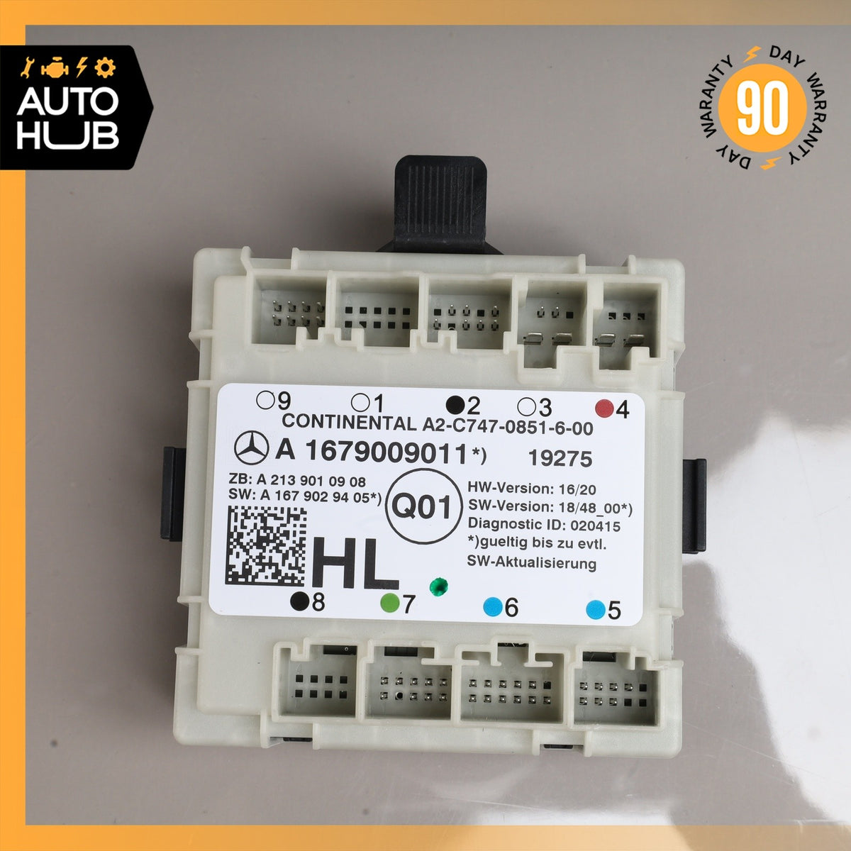 19-21 Mercedes W205 C300 C43 AMG Rear Left Side Door Control Module OEM 67k - photo 3