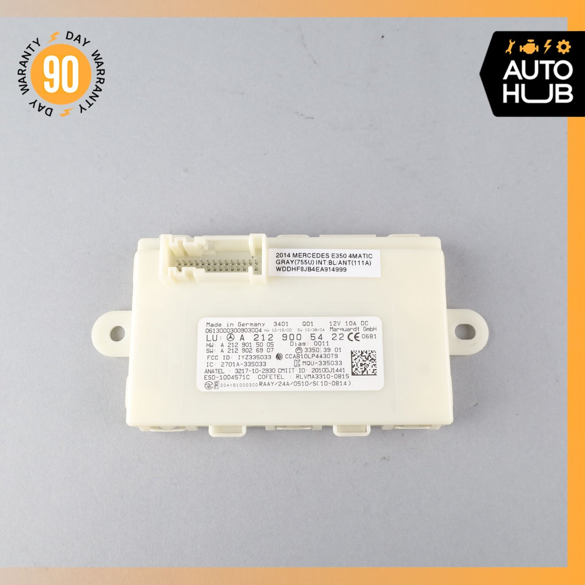 13-20 Mercedes W212 E350 CLS400 SL550 E550 Keyless Go Entry Control Module OEM - photo 7