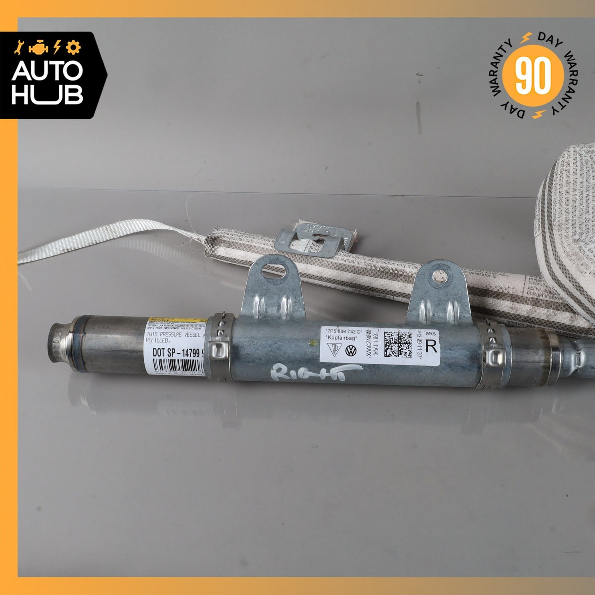 11-18 Porsche Cayenne 958 Roof Curtain Airbag Air Bag Right Passenger Side OEM - photo 6