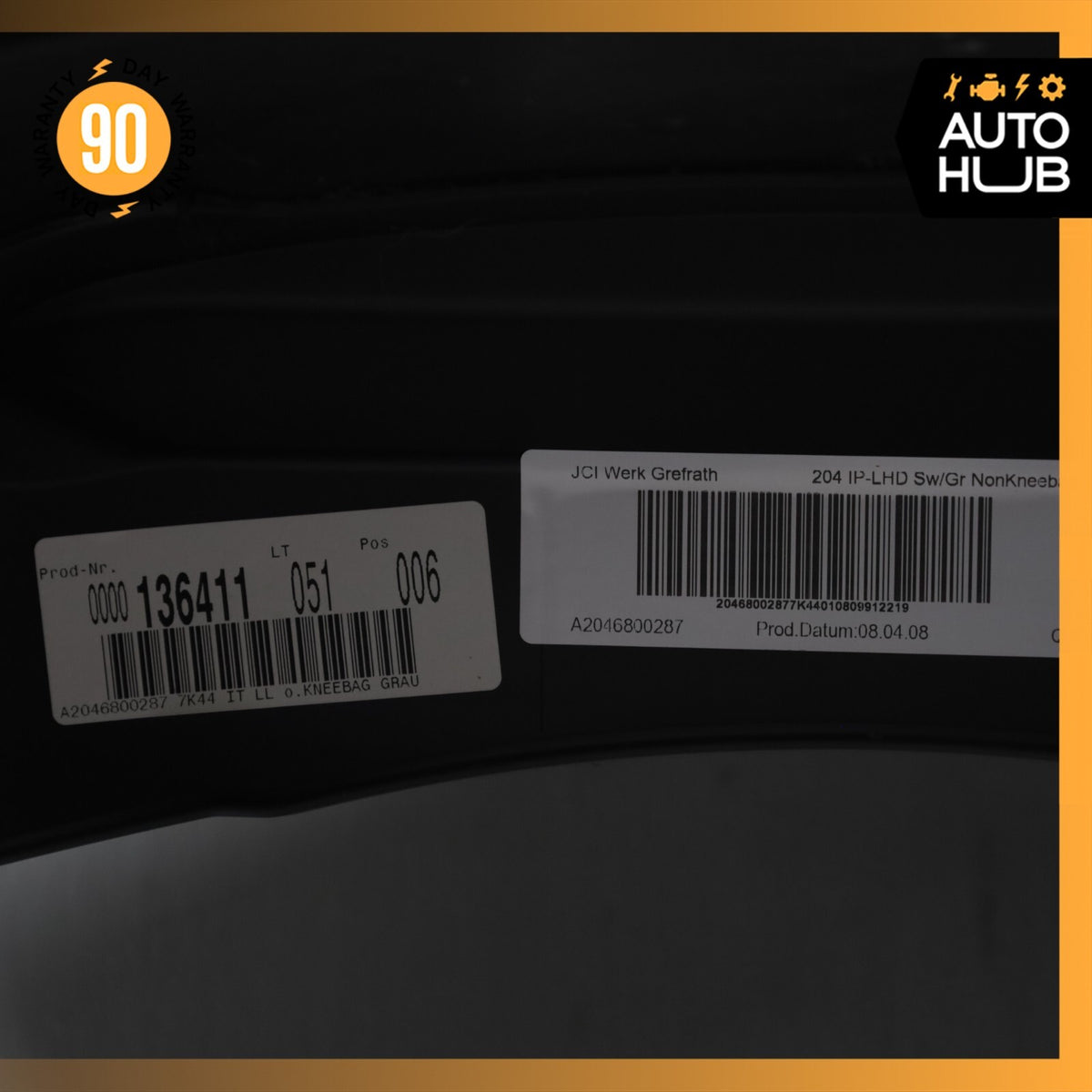 08-11 Mercedes W204 C300 C250 C350 Dashboard Dash Board Panel Assembly OEM - photo 9