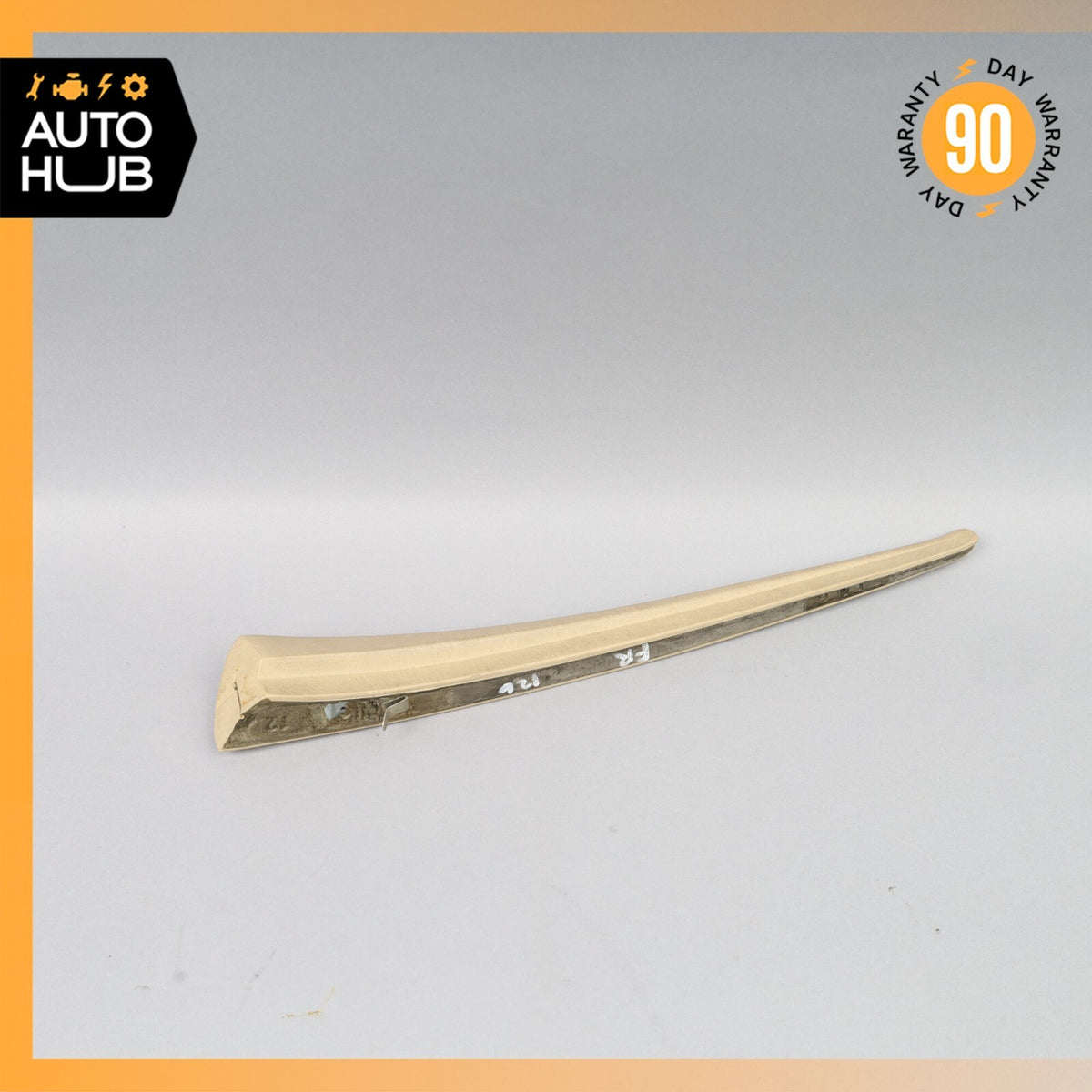 Mercedes W126 420SEL Front Right Door Window Panel Trim Beige OEM - photo 7