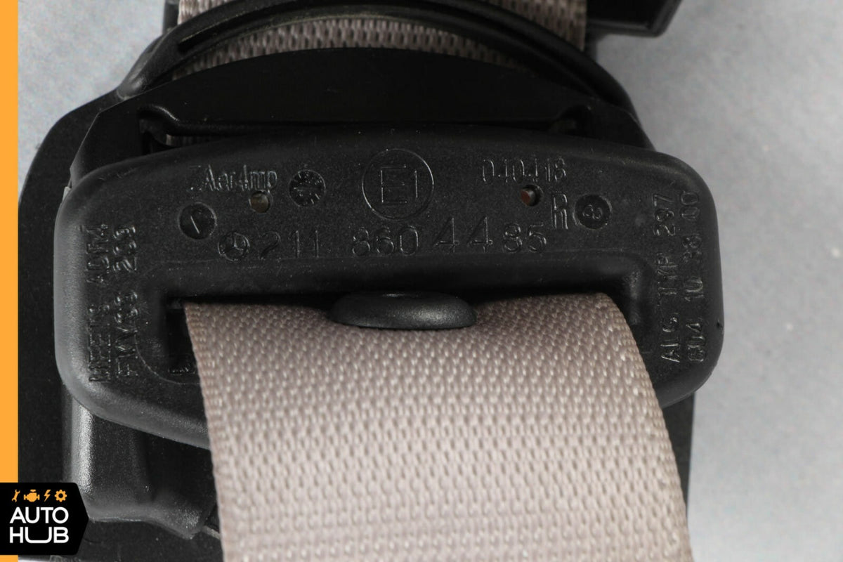 03-06 Mercedes W211 E500 E320 Seat Belt Front Right Passenger Side Gray OEM - photo 11