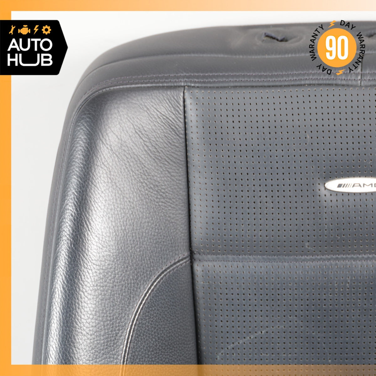 08-13 Mercedes W221 S63 AMG Front Left Driver Side Seat Upper Cushion Black OEM - photo 2