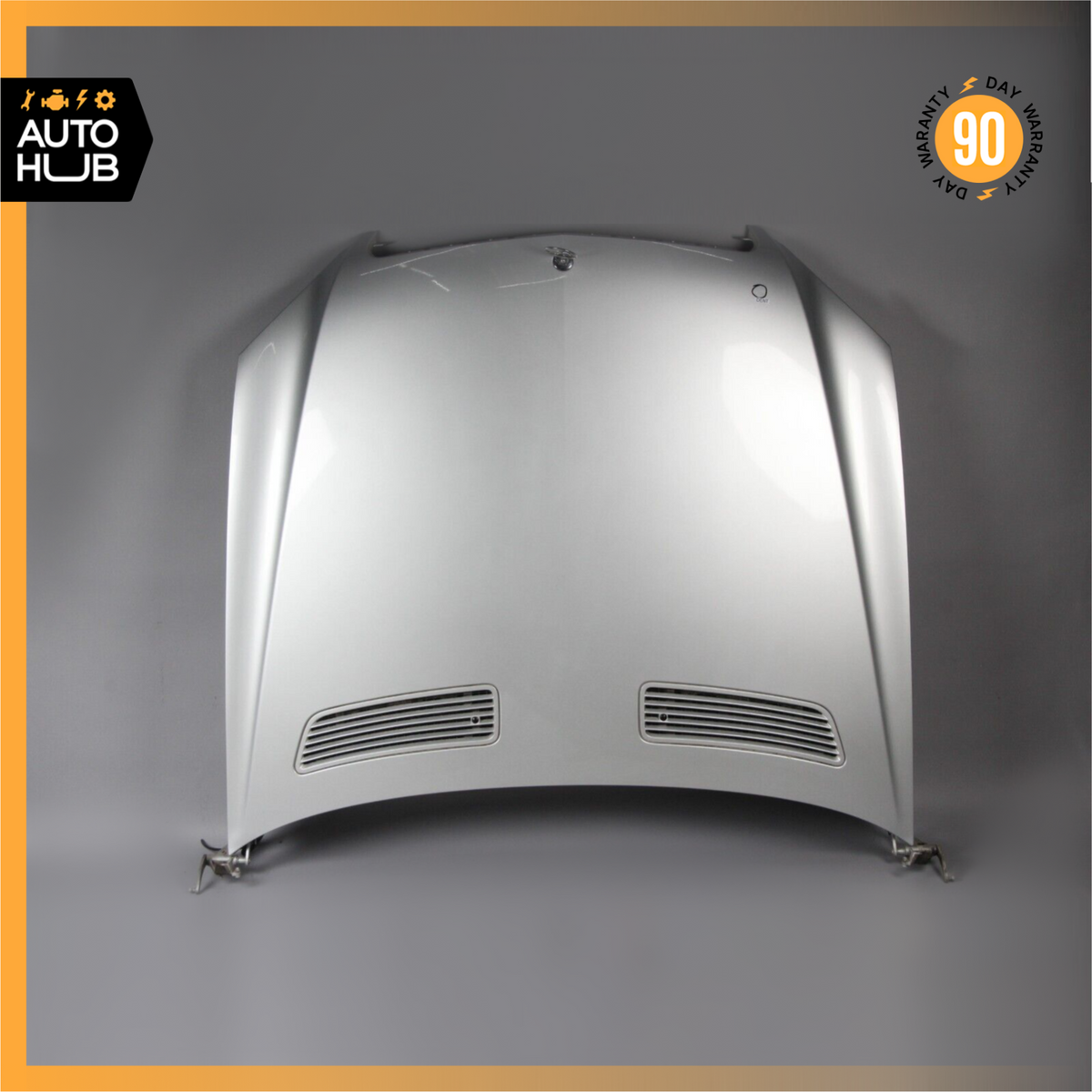 07-13 Mercedes W221 S63 AMG S550 Hood Panel Assembly Iridium Silver Metallic OEM - photo 1