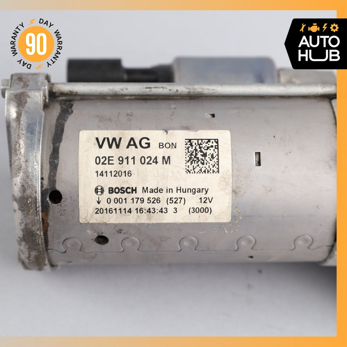Audi 8V A3 2.0L L4 Engine Motor Starter 02E911024M OEM - photo 10