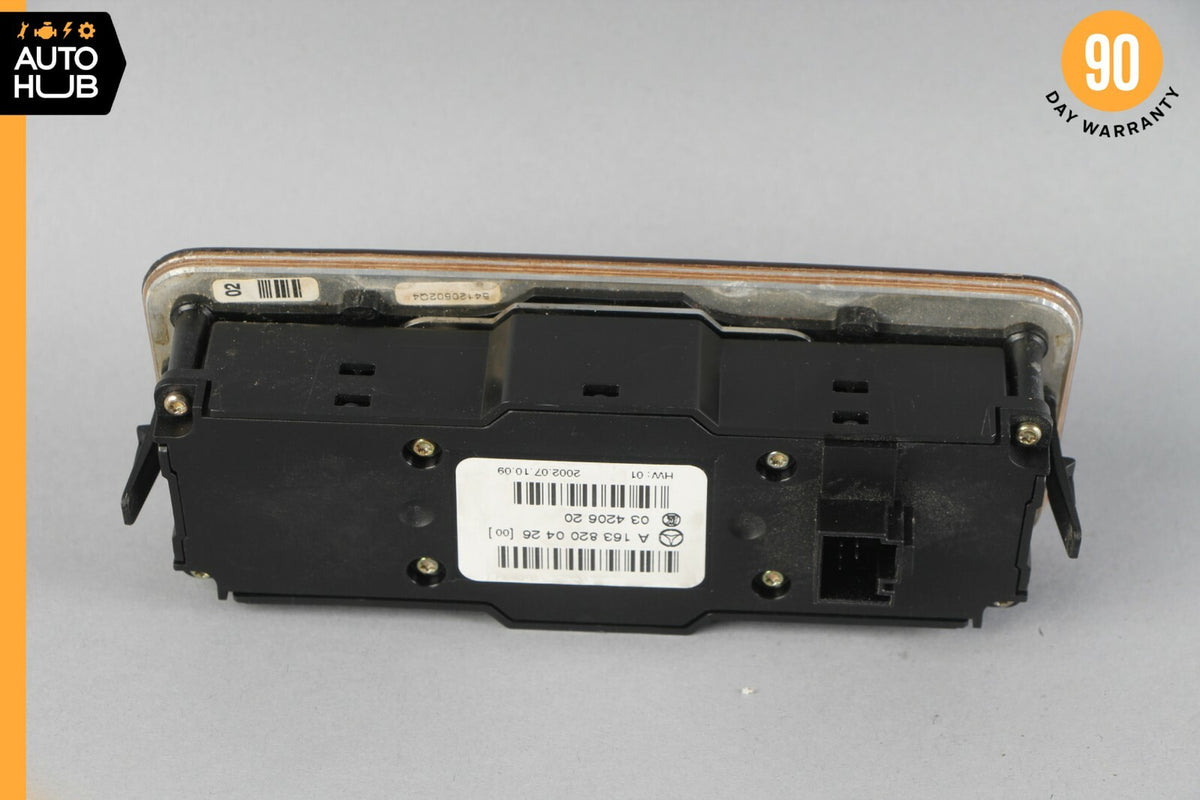 02-05 Mercedes W163 ML320 ML500 Rear AC Heater Climate Control 1638200426 OEM - photo 8