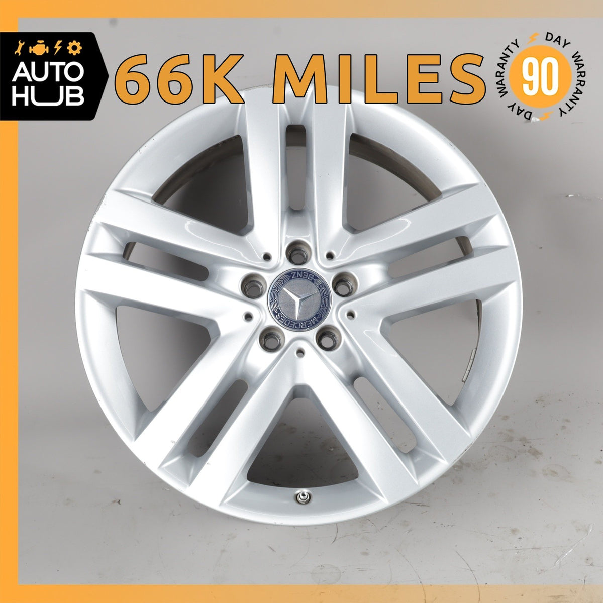 Mercedes X166 GL350 GL550 8.5 X 19 19" Wheel Rim Silver 1664011302 OEM - photo 1