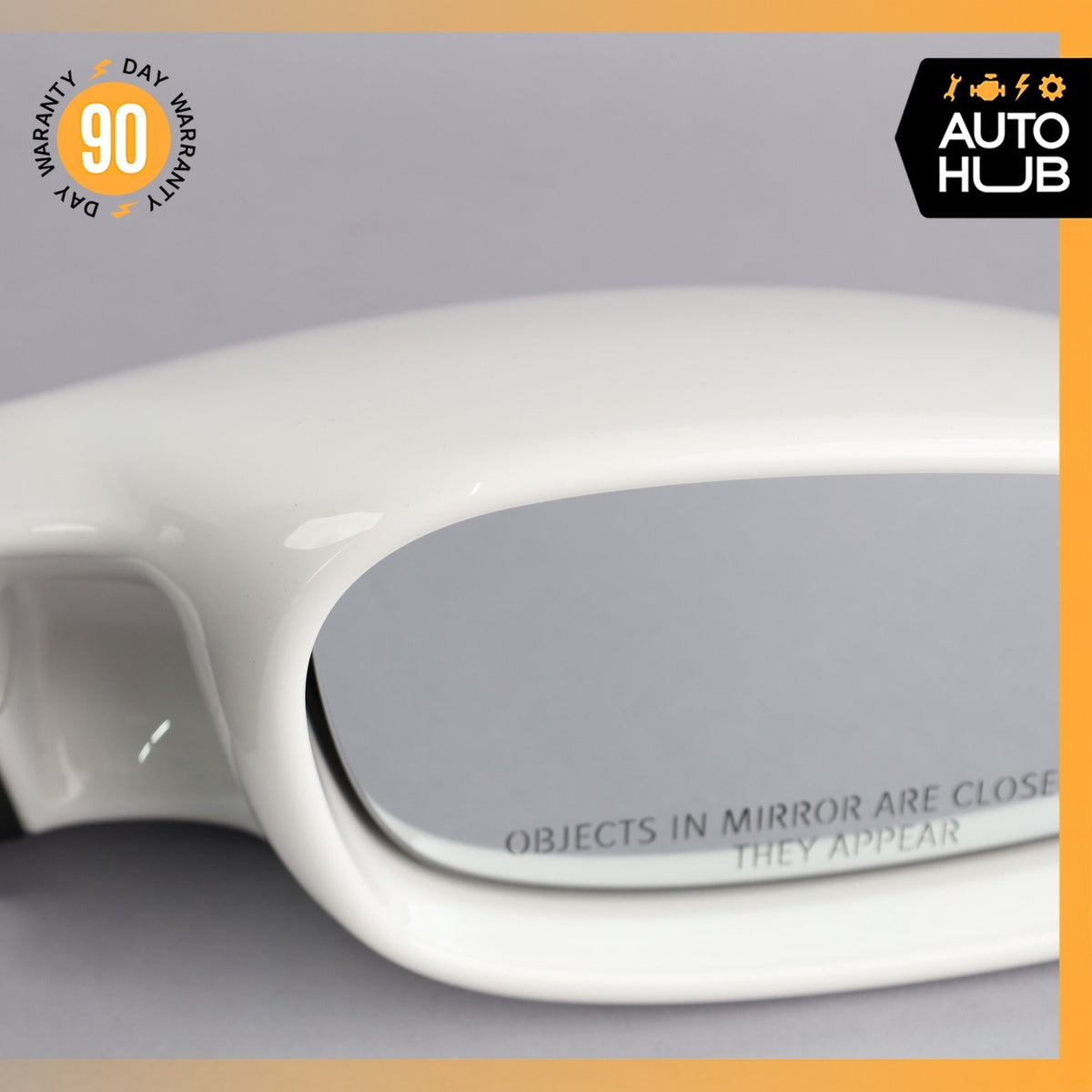 Porsche Boxster 987 911 Right Side Exterior Door Rear View Mirror White OEM 45k - photo 4