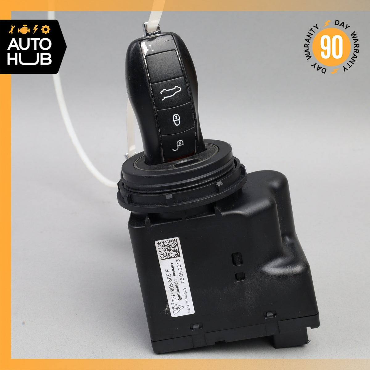 11-18 Porsche Cayenne 958 Turbo Start Ignition Switch Module w/Key OEM - photo 2