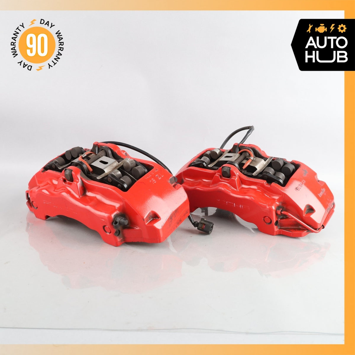 04-10 Porsche Cayenne 955 / Audi Q7 Front Left & Right Brake Caliper Set OEM - photo 2