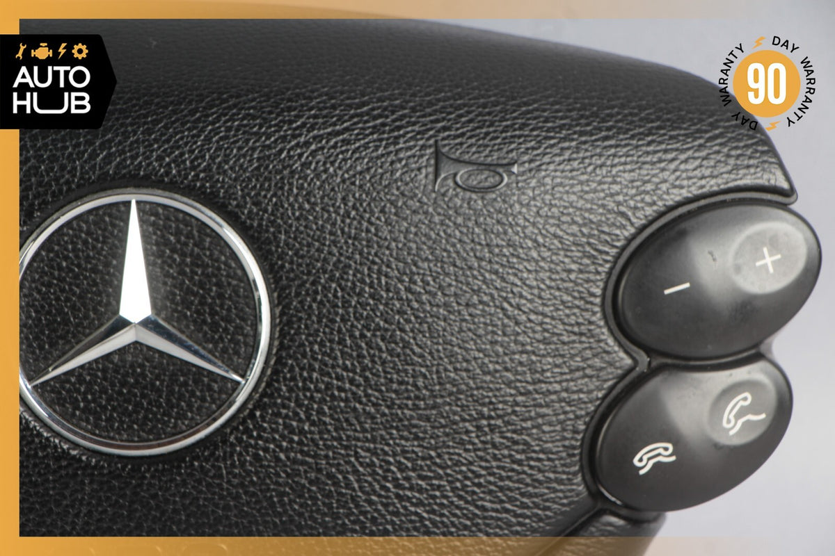 Mercedes R230 SL500 SL55 AMG CLK500 E350 Steering Wheel Airbag Air Bag Black OEM - photo 3