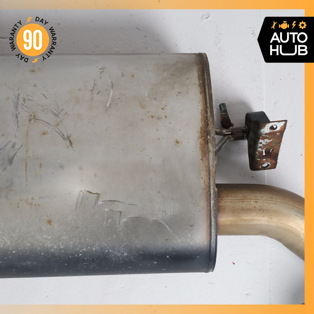 14-19 BMW F15 X5 X6 3.0L Dual Exhaust Muffler Mufflers Assembly w/ Valve OEM 86k - photo 9