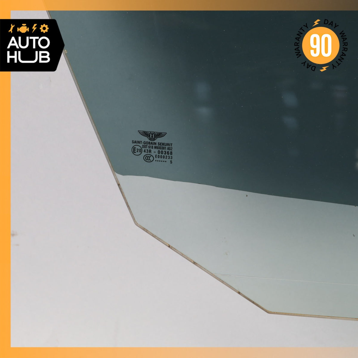 03-10 Bentley Continental GT Coupe Front Right Side Door Window Glass OEM 31k - photo 9