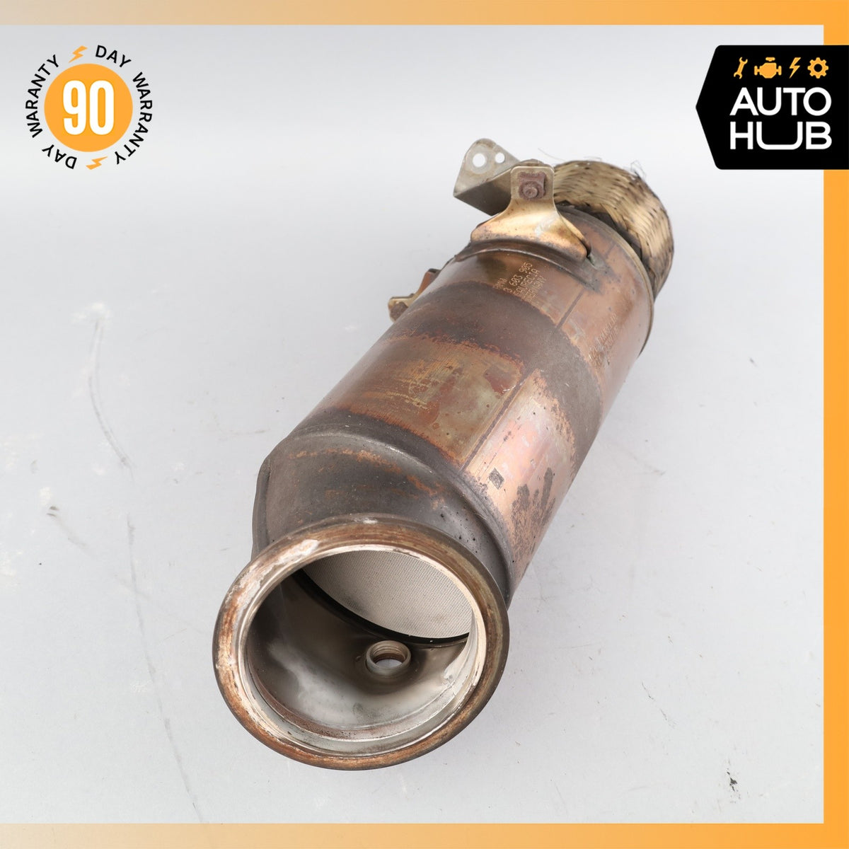 14-19 BMW F15 X5 X6 35i 535i 640i N55 3.0L Exhaust Downpipe 8603905 OEM 86k - photo 2