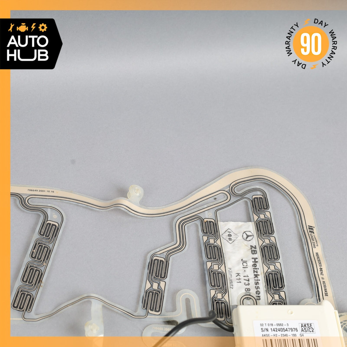 03-04 Mercedes R230 SL500 SL55 AMG Seat Occupancy Mat Sensor SRS 2308211551 OEM - photo 4