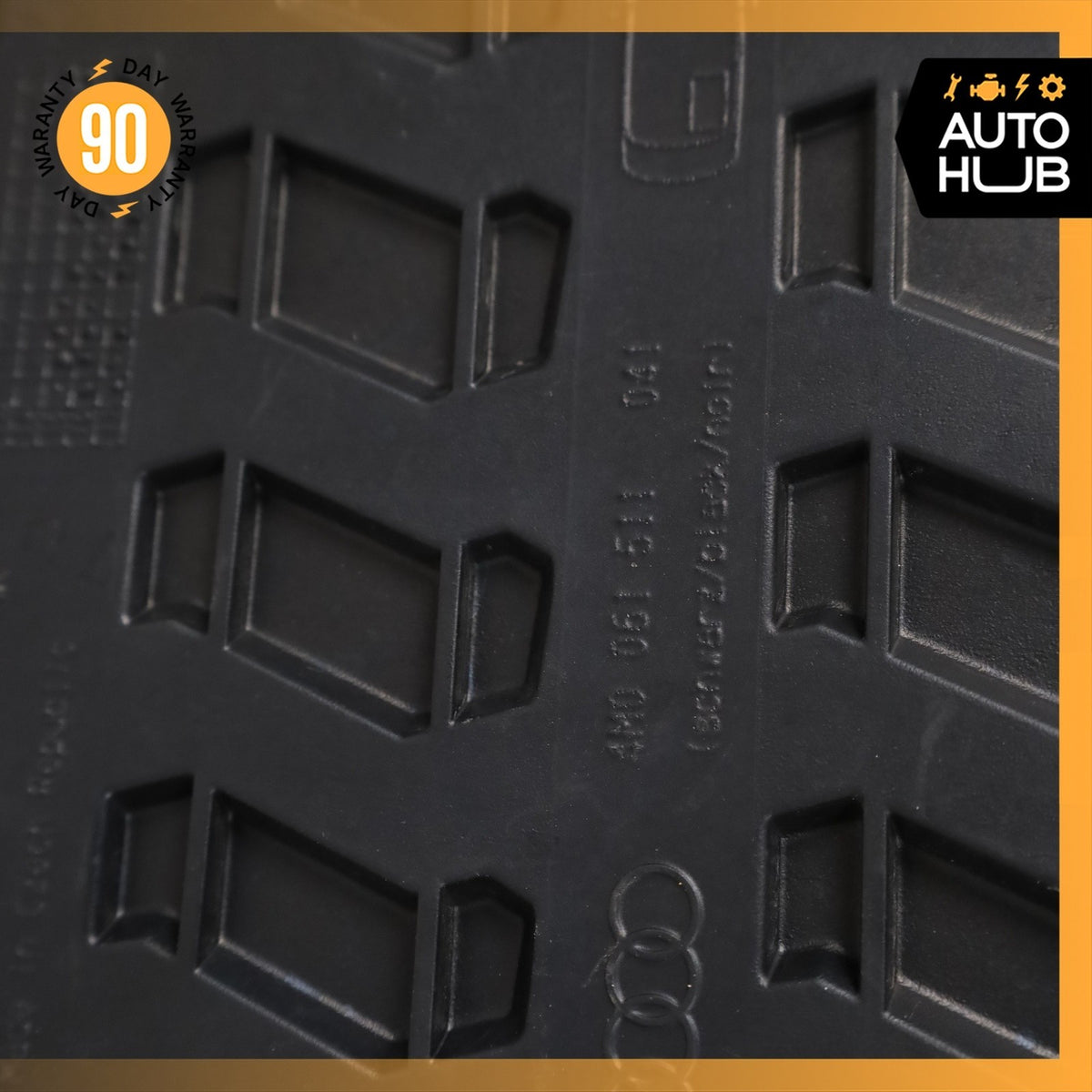 18-24 Audi 4M Q7 Front & Rear Floor Foot Mat Rubber Set OEM - photo 13