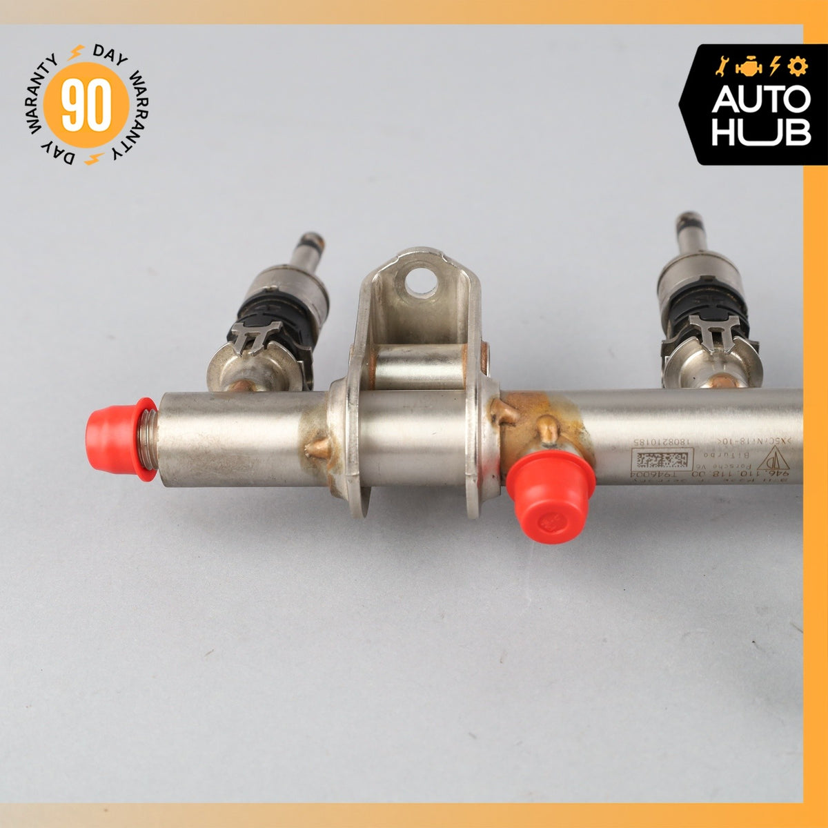 14-18 Porsche Macan Cayenne Fuel Injection Rail Line w/ Injectors Left OEM - photo 7