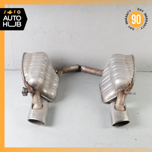07-09 Mercedes W211 E350 Exhaust Mufflers Muffler Tips Right & Left Set OEM - photo 1