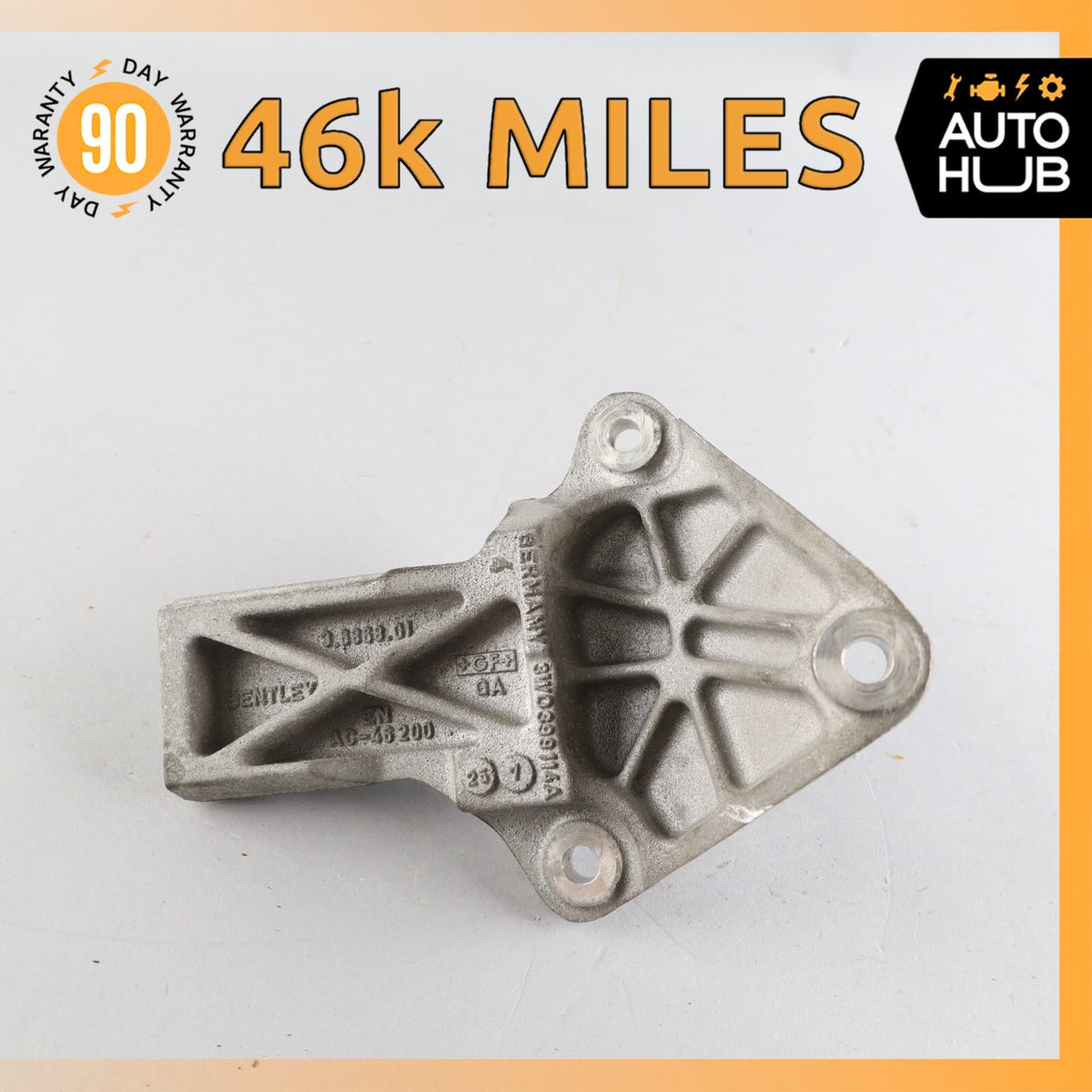 03-13 Bentley Continental GTC Right Transmission Support Mount Bracket OEM 46K - photo 1