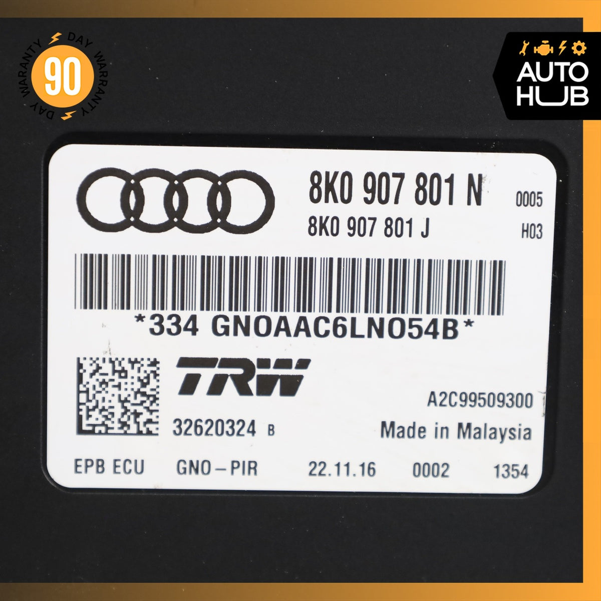 Audi 8R Q5 SQ5 Electronic Parking Brake Control Module 8K0907801M OEM - photo 10