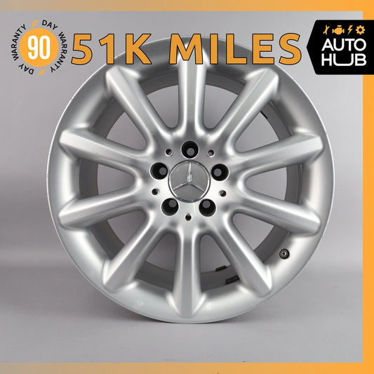 Mercedes R230 SL550 SL600 9.5 x 18 18" Rear Wheel Rim Silver 2304013302 OEM - photo 1