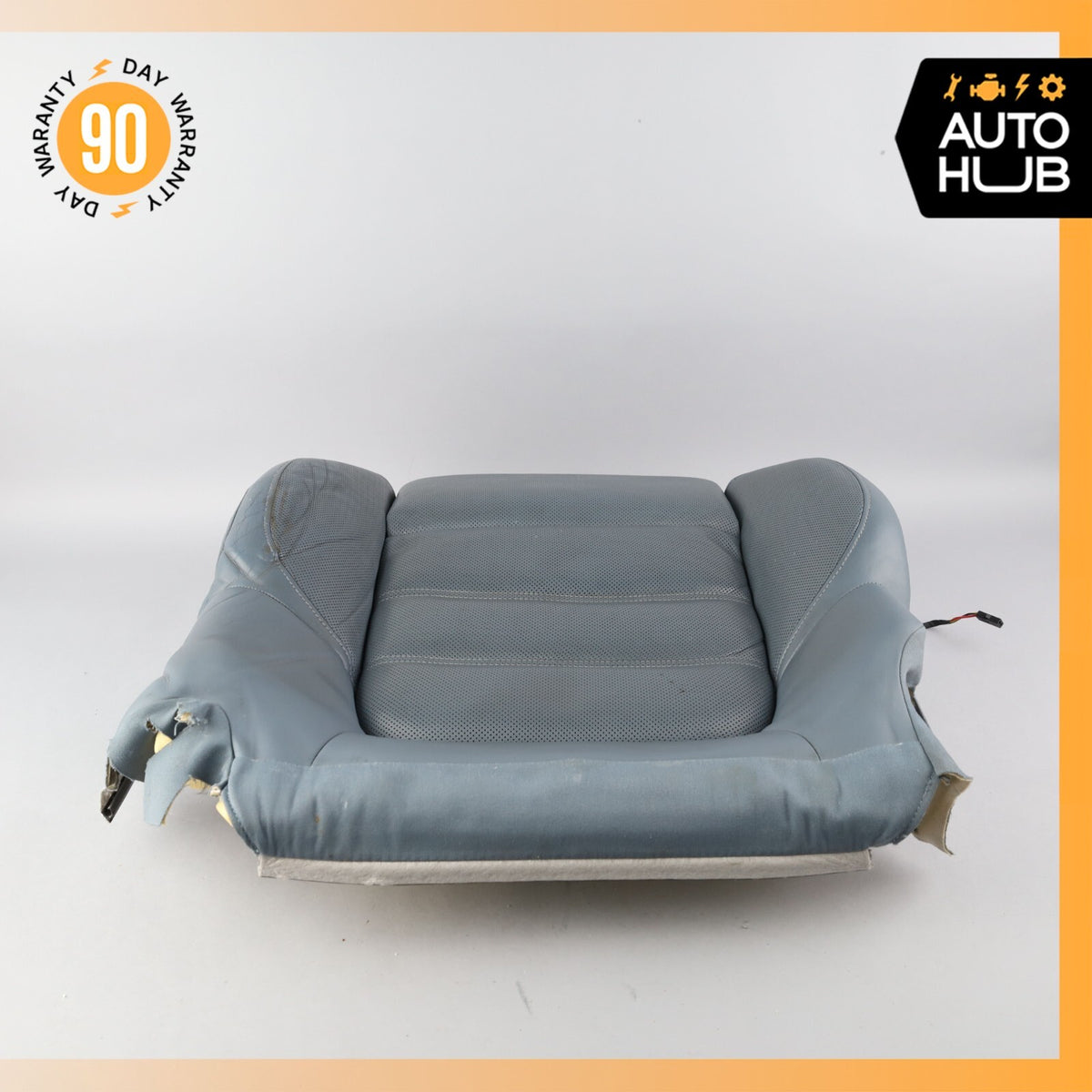11-18 Porsche Cayenne 958 Front Left Lower Bottom Seat Cushion Leather Blue OEM - photo 12