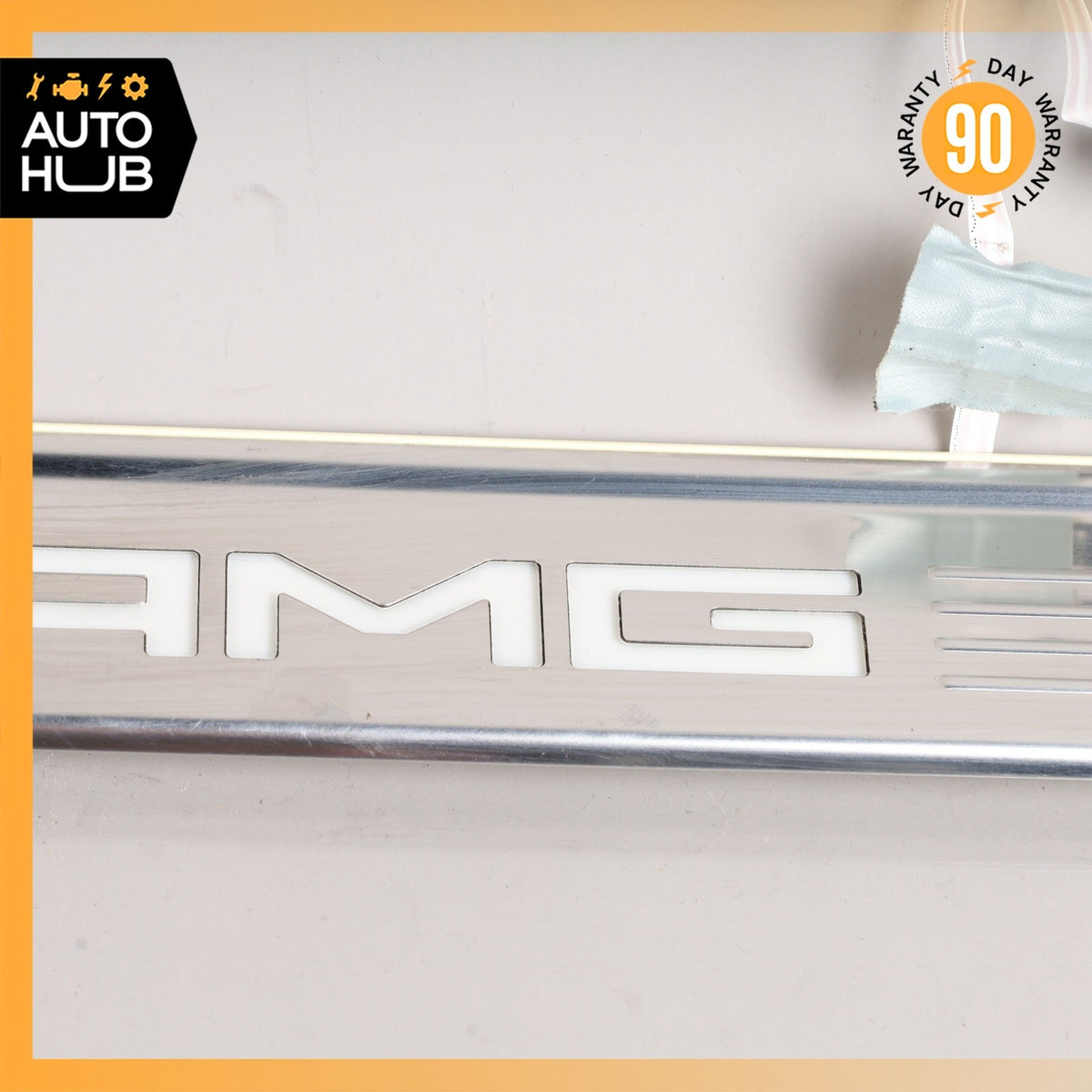 14-20 Mercedes W222 S63 AMG S550 Rear Right Illuminated Door Step Sill Panel OEM - photo 6