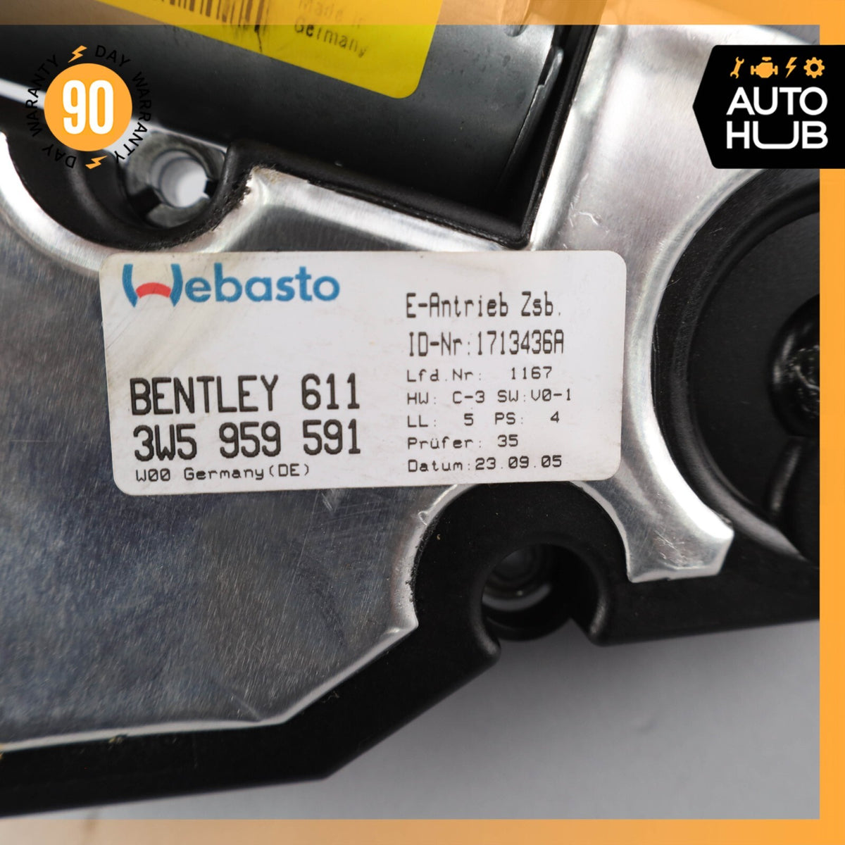 06-18 Bentley Continental Flying Spur Sunroof Sun Roof Motor Left Side OEM 76k - photo 9
