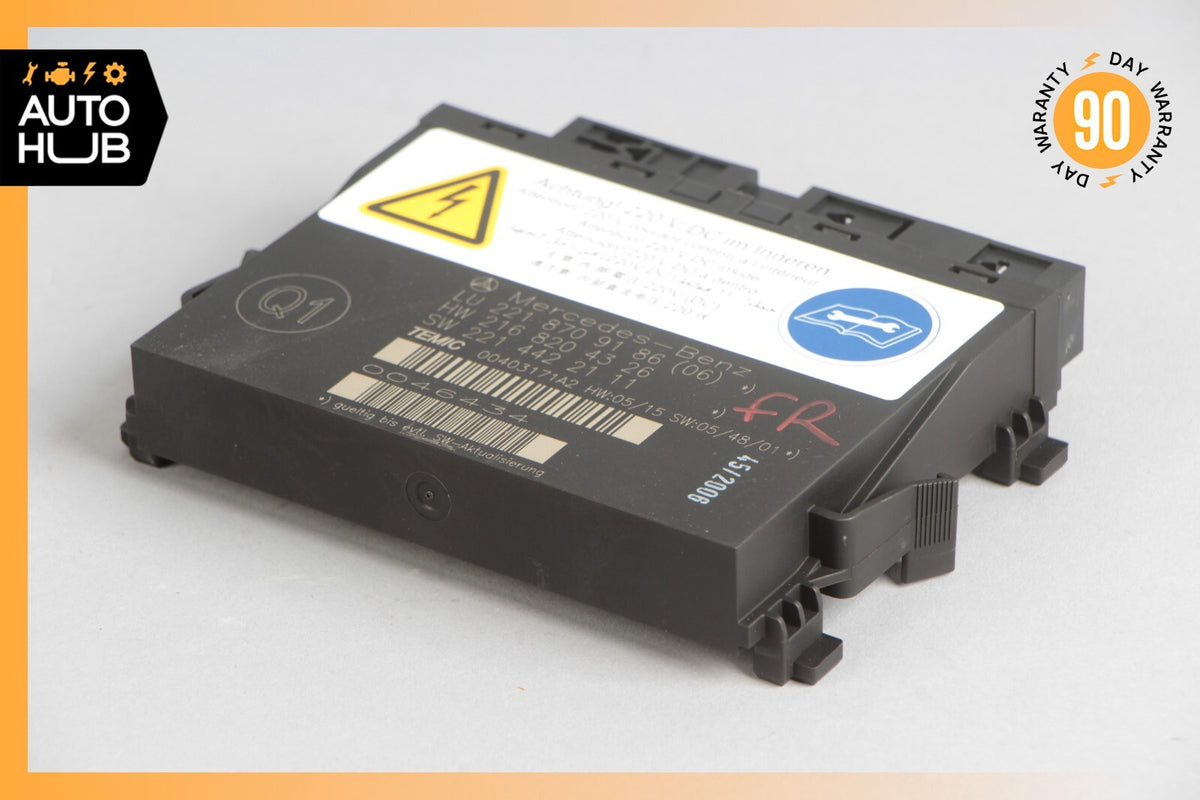 07-10 Mercedes W221 S600 Front Left or Right Seat Contour Control Module OEM - photo 1