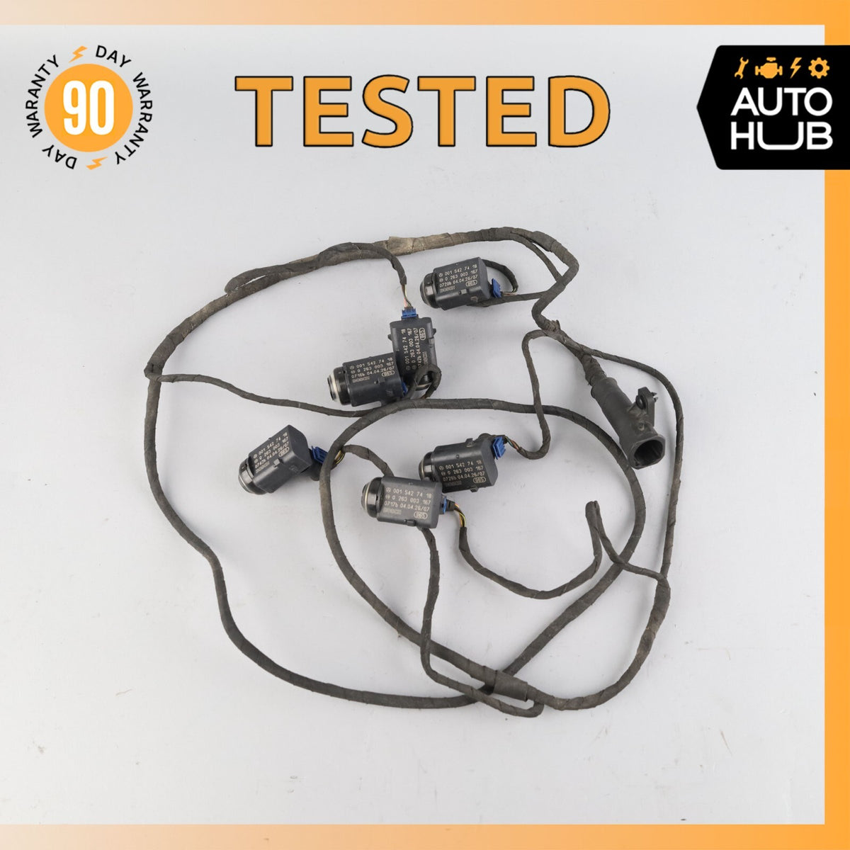 00-09 Mercedes W215 CL55 AMG S430 Front Bumper Parking Wire Harness OEM - photo 1