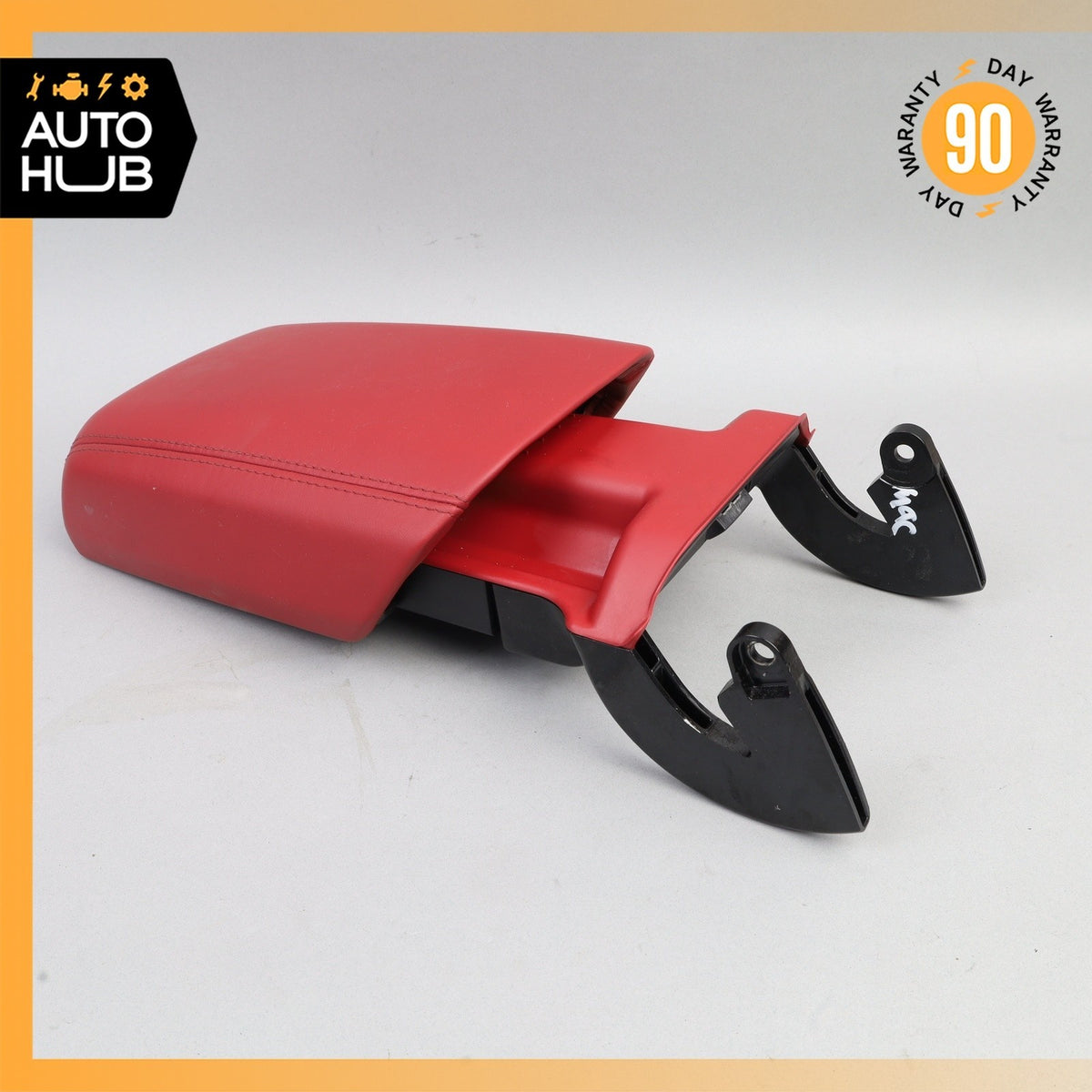 15-18 Porsche Macan 95B Center Console Arm Rest Armrest Cover Red OEM - photo 10