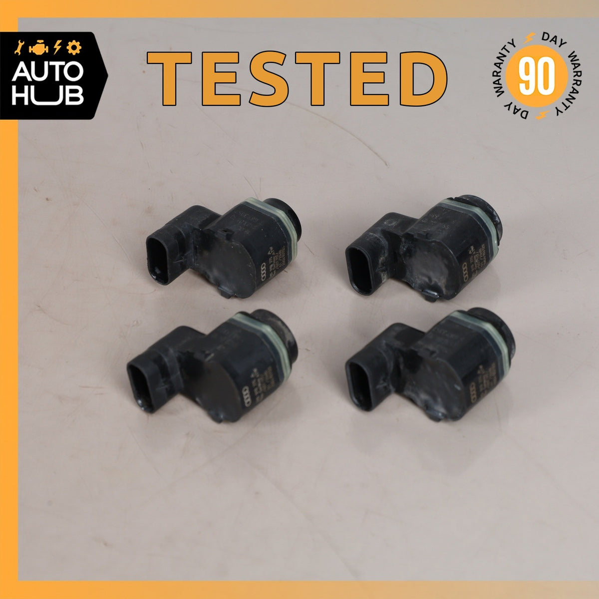 Audi D4 A8 SQ5 Q5 Rear Bumper Parking Aid PDC Sensor Set of 4 OEM - photo 1