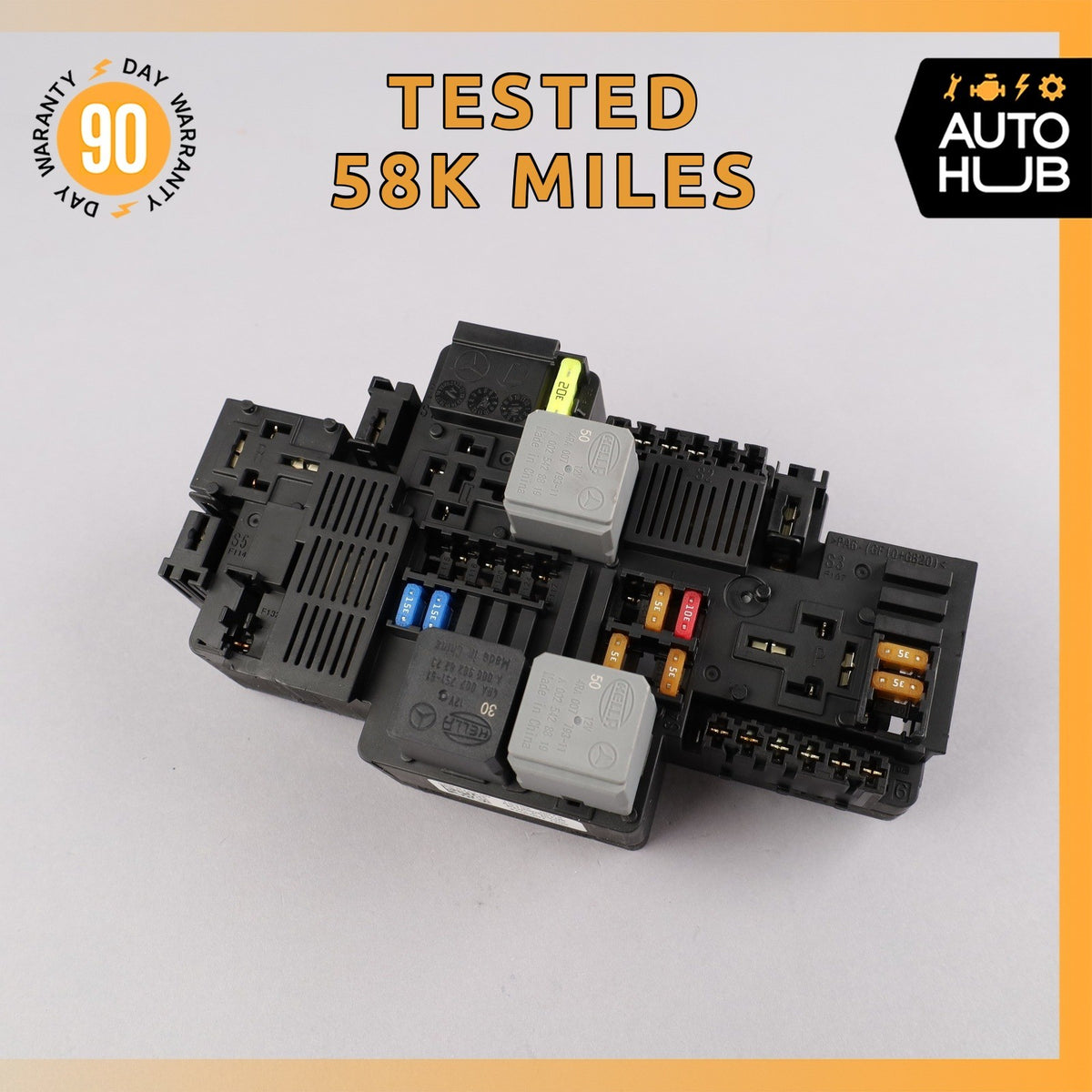 17-20 Mercedes W213 E350 E300 E63 AMG Front Engine Fuse Box Relay OEM 58k - photo 1