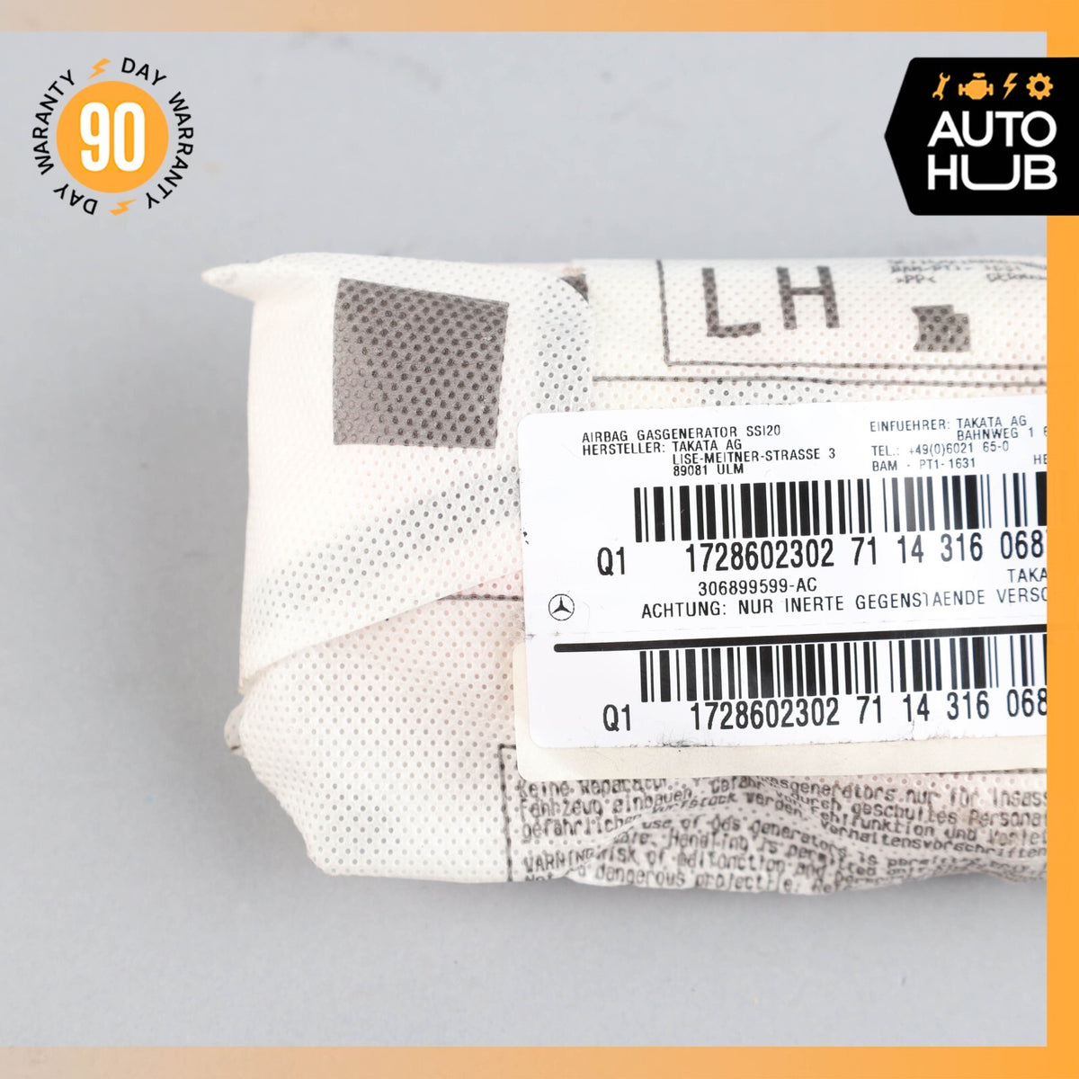 12-20 Mercedes R172 SLK250 SLC300 Front Left Seat Side Airbag Air Bag OEM 40k - photo 2
