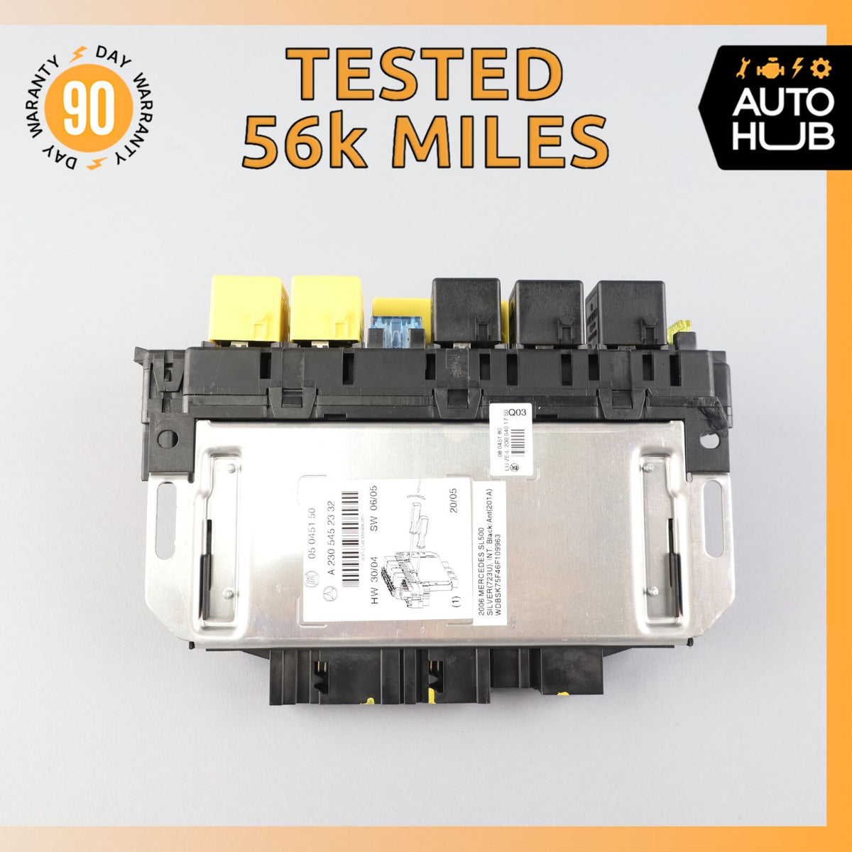 03-12 Mercedes R230 SL500 SL55 AMG Front Left SAM Fuse Box Control Module OEM - photo 1