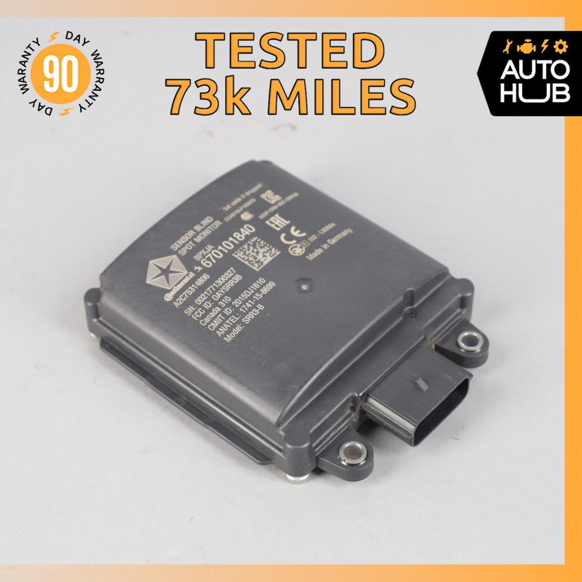 2018 Maserati Levante M161 Rear Left or Right Blind Spot Radar Sensor Module OEM - photo 1