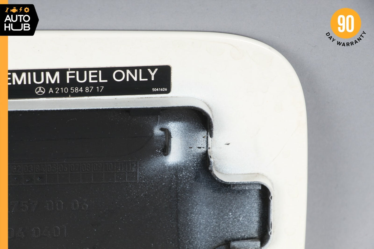 07-13 Mercedes W221 S550 S350 Fuel Door Lid Gas Tank Cover White 2217570006 OEM - photo 8