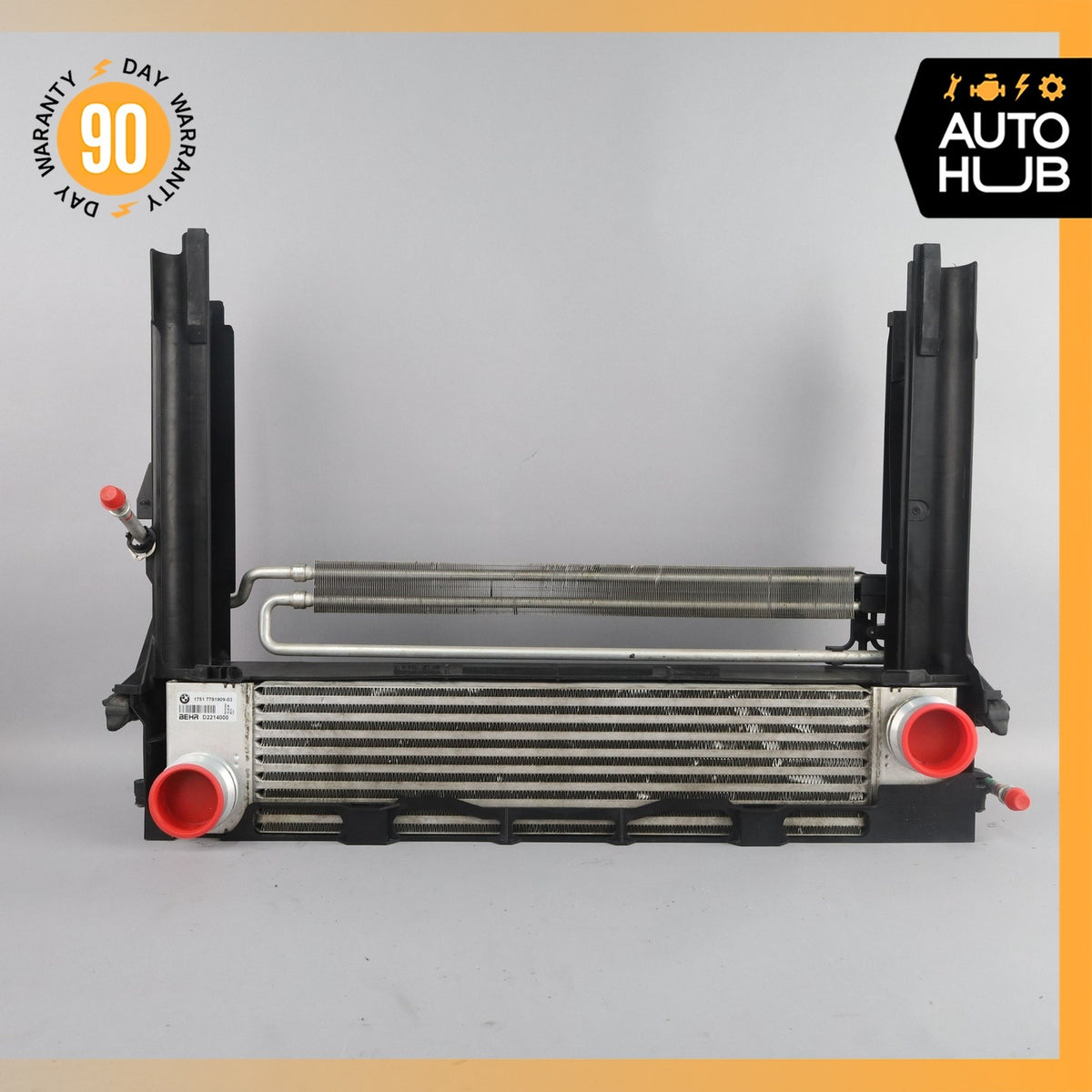 BMW E60 535i 3.0L Engine Air Intercooler Radiator & Steering Cooler Set OEM - photo 2