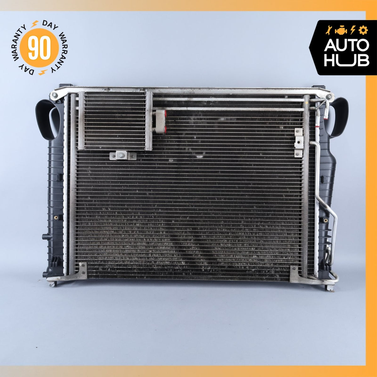 2007 Mercedes R230 SL550 Engine Cooling Radiator A/C Condensor Oil Cooler OEM - photo 9