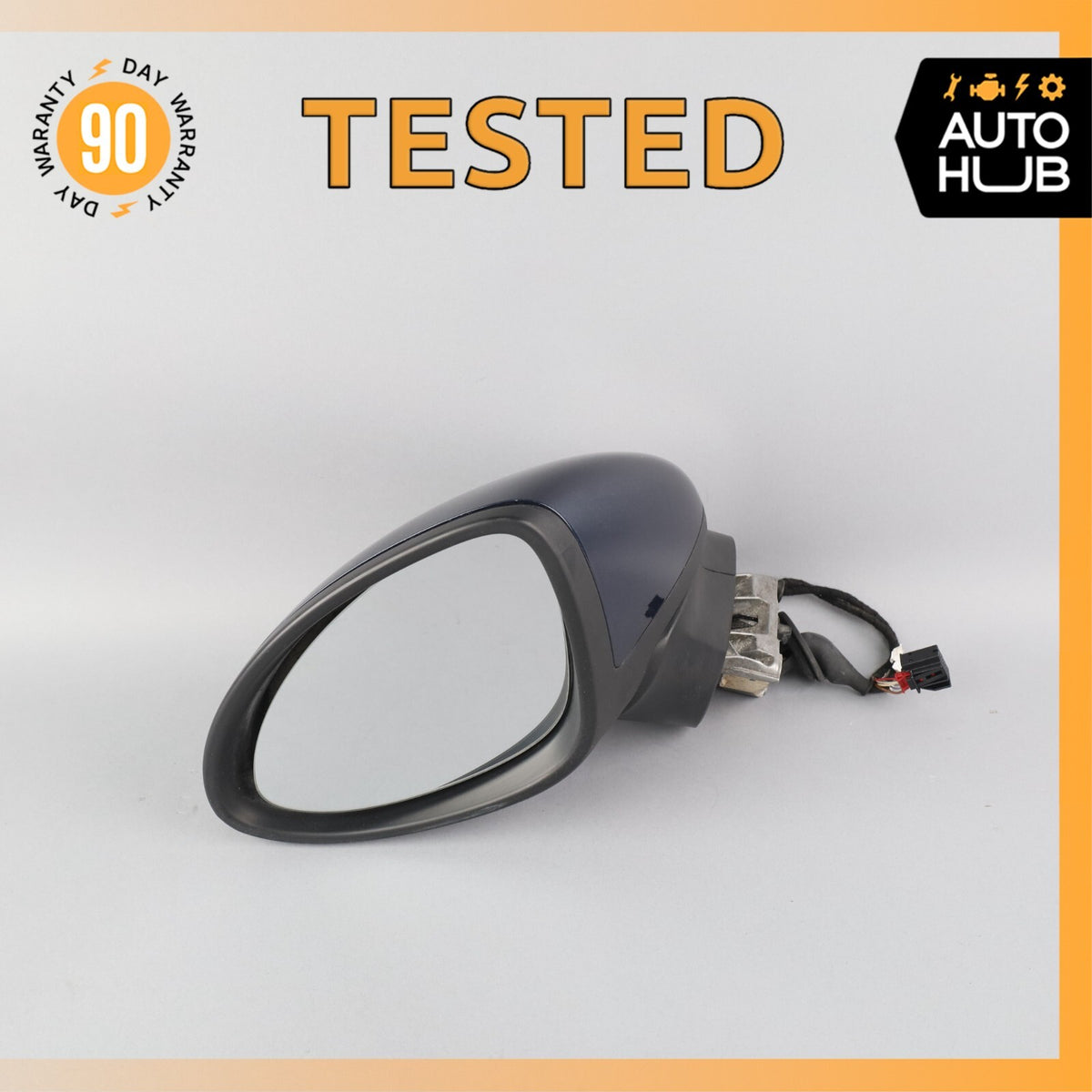 11-14 Porsche Cayenne 958 Left Side Rear View Door Mirror Blue OEM - photo 1