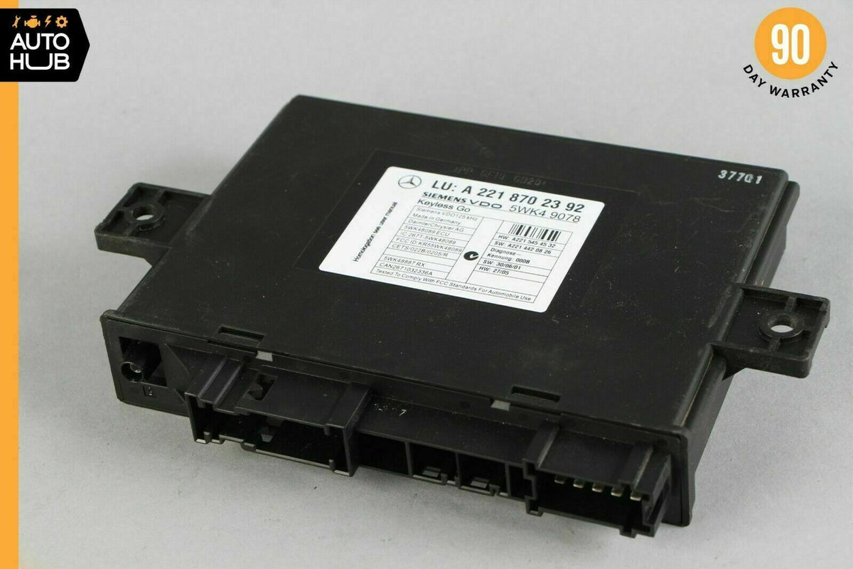 07-10 Mercedes W216 CL63 AMG S550 S400 Keyless Go Control Module 2218702392 OEM - photo 1