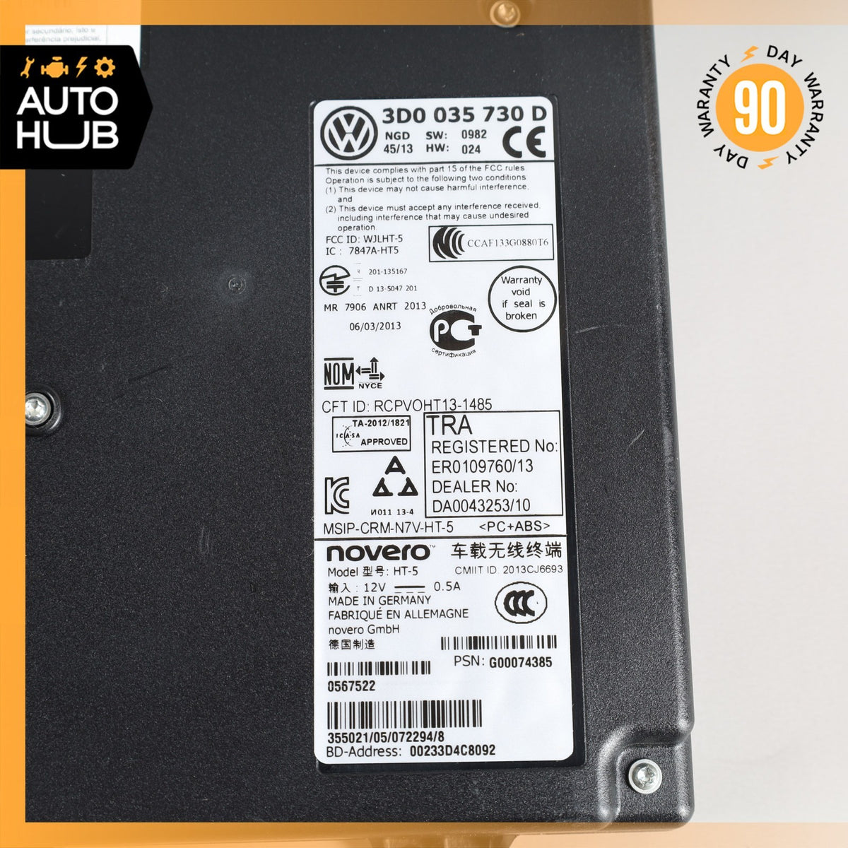 12-18 Bentley Continental GTC GT Bluetooth Interface Control Module Unit OEM 32k - photo 8