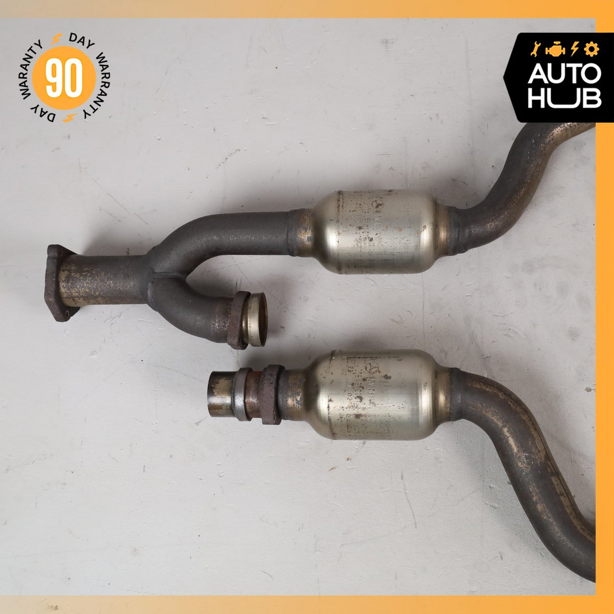 Mercedes W209 CLK350 C350 RWD Engine Exhaust Downpipe Left & Right Side Set OEM - photo 2